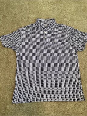 NWOT Rhoback Purple & White North Carolina Destination Polo